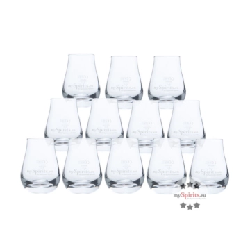 12 x mySpirits Schnapsglas - kleines Nosingglas / je Stück 4cl Eichstrich / H: ca. 8 cm