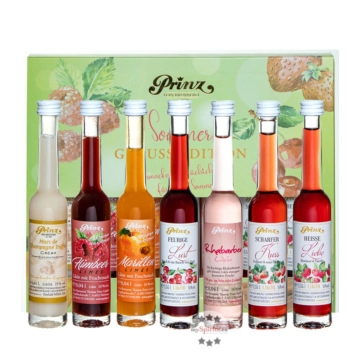 Prinz: Geschenk-Set &ldquo;Die kleinen Sommerlichen&ldquo; Probierset / 15 & 16 % Vol. / 7 x 0,04 Liter-Flaschen