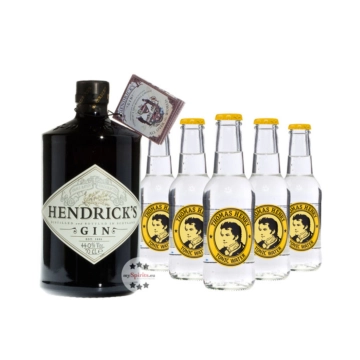 Hendrick’s Small Batch Gin (44% Vol., 0,7 L) & 5 x Thomas Henry Tonic Water (0,2 L)