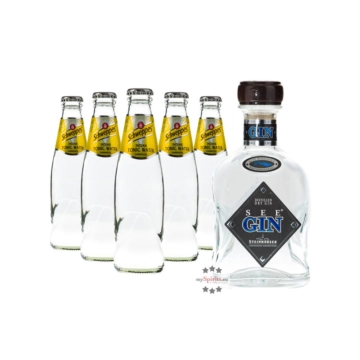 Steinhauser See Gin (48% Vol., 0,7 L) & 5 x Schweppes Indian Tonic Water (0,2 L) inkl. 0,50&euro; Pfand