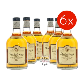 Dalwhinnie 15 Jahre Vorteilspack - Whisky / 43 % Vol. / 6 x 0,7 Liter-Flasche