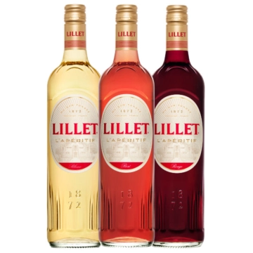 Lillet 3er-Set Blanc, Rose und Rouge Weinaperitif / 17 % Vol. / 3 x 0,75 Liter-Flasche