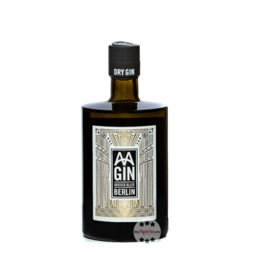 AA GIN Dry Gin Aroser Allee Berlin / 43 % Vol. / 0,5 Liter-Flasche