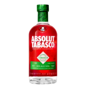 Absolut Tabasco Chili Pepper Flavored Vodka / 38 % vol / 0,7 Liter-Flasche