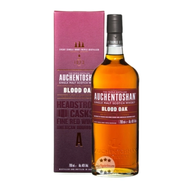 Auchentoshan Blood Oak Lowland Single Malt Scotch Whisky / 46 % Vol. / 0,7 Liter-Flasche in Geschenkkarton