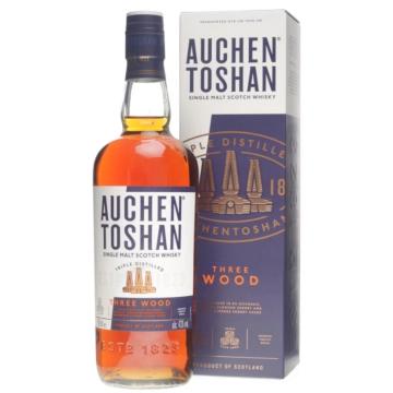 Auchentoshan Three Wood Lowland Single Malt Scotch Whisky / 43 % Vol. / 0,7 Liter-Flasche in Geschenkkarton