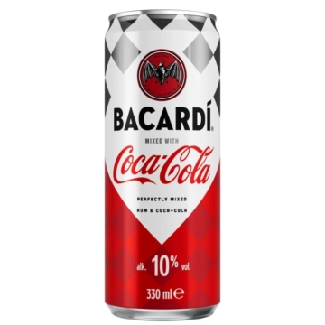 Bacardi Rum & Coca Cola RTD / 10 % vol / 0,33 Liter-Dose inkl. 0,25 € Pfand