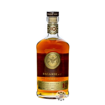 Bacardi Gran Reserva Diez Extra Rare Gold Rum 10 Jahre / 40 % Vol. / 0,7 Liter-Flasche