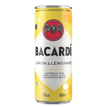 Bacardi Limon & Lemonade RTD / 10 % vol / 0,25 Liter-Dose inkl. 0,25 € Pfand