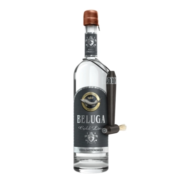 Beluga Vodka Gold Line / 40 % Vol. / 0,7 Liter-Flasche in Geschenkbox aus Leder