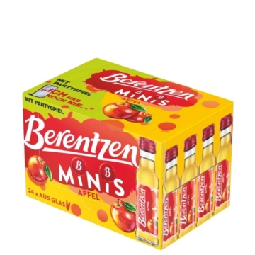 Berentzen Apfel Likör Miniaturenset / 18 % vol / 24 x 0,02 Liter-Flasche