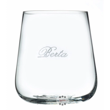 Destillerie Berta Grappa Riserve Tumbler – Schwenkglas ohne Stiel / ca. 350 ml / Ø ca. 8,5 cm / H: ca. 10 cm