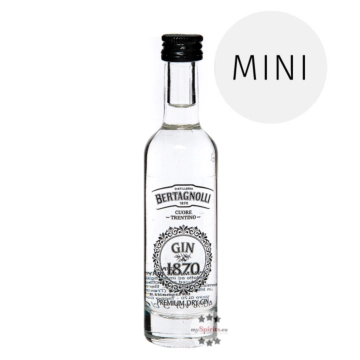 Bertagnolli Gin 1870 Premium Dry Gin Mini / 40 % vol / 0,05 Liter-Flasche