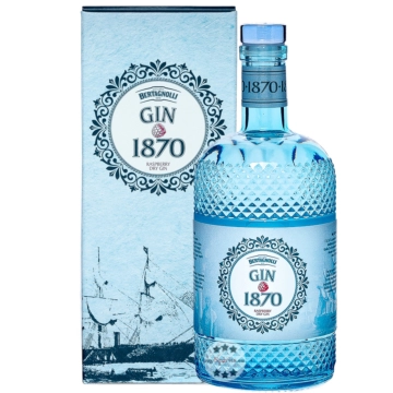 Bertagnolli Gin 1870 Raspberry Dry Gin / 40 % Vol. / 0,7 Liter-Flasche in Geschenkbox
