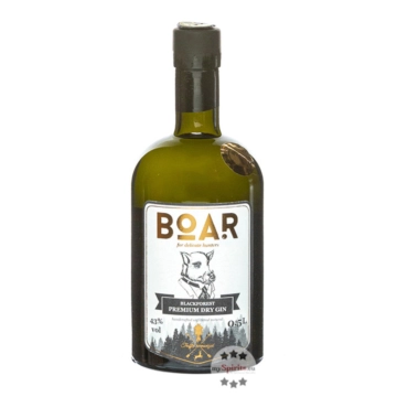 Boar Gin Blackforest Premium Dry Gin / 43 % Vol. / 0,5 Liter-Flasche