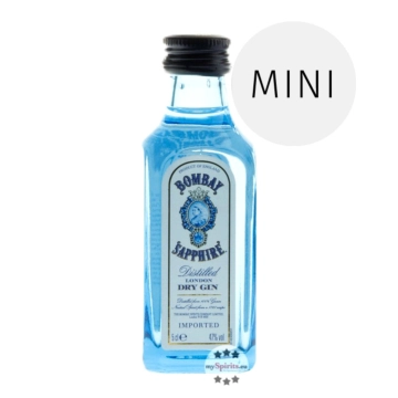 Gin: Bombay Sapphire London Dry Gin / 47% / 0,05 Liter