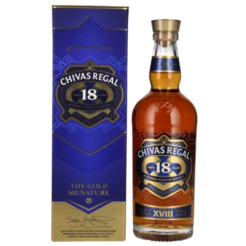 Chivas Regal 18 Jahre Gold Signature Whisky / 40 % Vol. / 0,7 Liter-Flasche in Karton