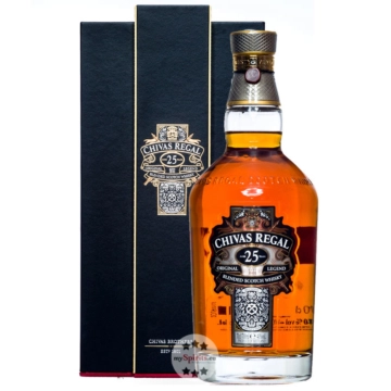 Chivas Regal 25 YO Original Legend Blended Scotch Whisky / 40 % Vol. / 0,7 Liter-Flasche in Schatulle