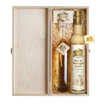 Prinz "Christbaumlob" - Prinz Alte Williams & Marc de Champagne-Trüffel-Likör / 15 & 41 % vol. / 2 x 0,5 L