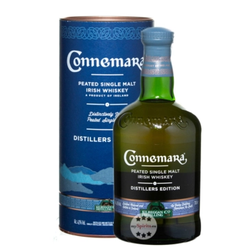 Connemara Distillers Edition Peated Single Malt Irish Whiskey / 43 % Vol. / 0,7 Liter-Flasche in Geschenkdose