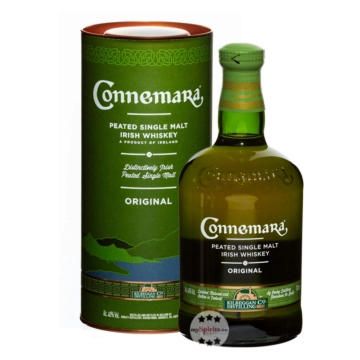 Connemara Peated Single Malt Irish Whiskey Original / 40 % Vol. / 0,7 Liter-Flasche in Geschenkdose