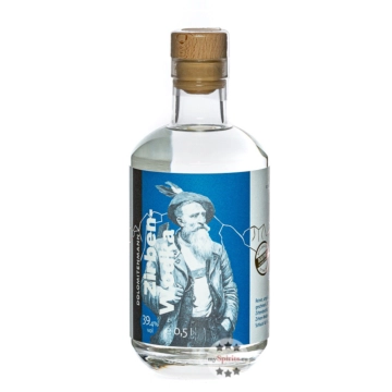 Dolomiti Alpenfeinkost: Dolomitenmann Zirben-Wodka / 39,4 % Vol. / 0,5 Liter-Flasche