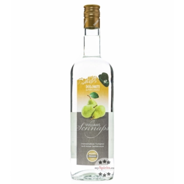 Dolomiti: Williams Birnen Schnaps / 35% Vol. / 1,0 Liter - Flasche