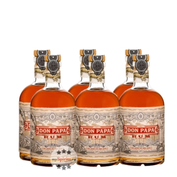 6 x Don Papa Rum von den Philippinen / 40 % vol / 6 x 0,7 Liter-Flasche