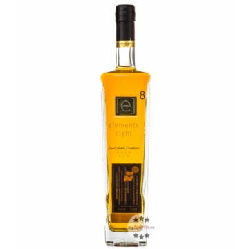 Elements Eight [e]8 Gold Rum – Brauner Rum aus St. Lucia / 40 % Vol. / 0,7 Liter-Flasche