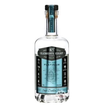 Elements Eight [e]8 Platinum Rum – Rum aus St. Lucia / 40 % Vol. / 0,7 Liter-Flasche
