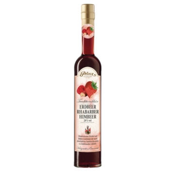 Prinz Erdbeer-Rhabarber-Himbeer-Likör Sommer Special Edition / 20 % Vol. / 0,5 Liter-Flasche