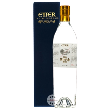 Etter Wildkirsch 2009 &ndash; Limitierter Wildkirschbrand in der Geschenkschachtel / 42% vol. 0,7 Liter-Flasche