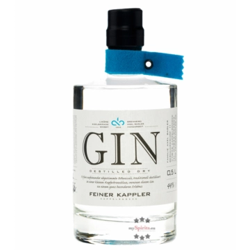 Feiner Kappler Destilled Dry Gin – Frisch-blumiger Gin aus dem Schwarzwald / 44 % vol. 0,5 Liter-Flasche