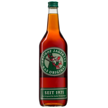 Freihof Jagertee  – Original Jägertee aus Österreich / 40 % vol. / 1,0 Liter-Flasche
