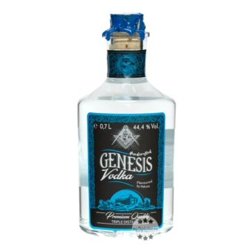 Genesis Vodka: dreifach destillierter Premium Wodka mit Erdfilterung / 44,4 % Vol. / 0,7 Liter-Flasche