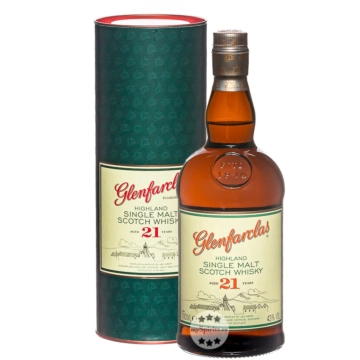 Glenfarclas 21 Years Highland Single Malt Scotch Whisky / 43 % Vol. / 0,7 Liter-Flasche in Geschenkdose