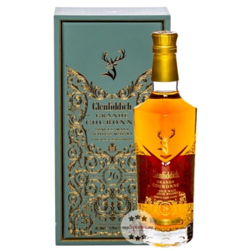 Glenfiddich Grande Couronne 26 Jahre Single Malt Scotch Whisky / 43,8 % Vol. / 0,7 Liter-Flasche in Geschenkschatulle