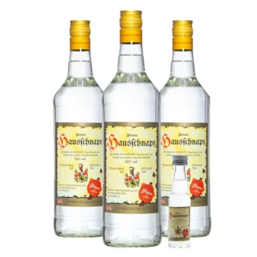 Prinz: Hausschnaps / 34 % Vol. / 3 x 1,0 Liter-Flaschen + 1 x 0,02 Miniatur