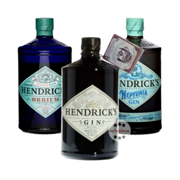 Hendrick's Gin-Set: Classic, Neptunia & Orbium / 43,3 & 44 % vol. / 3 x 0,7 Liter-Flasche 