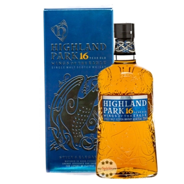 Highland Park 16 Years Wings of the Eagle Single Malt Scotch Whisky / 44,5 % Vol. / 0,7 Liter-Flasche in Geschenkbox