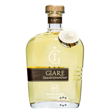 Marzadro: Giare Grappa Affinata Gewürztraminer / 41 % Vol. / 0,7 Liter-Flasche
