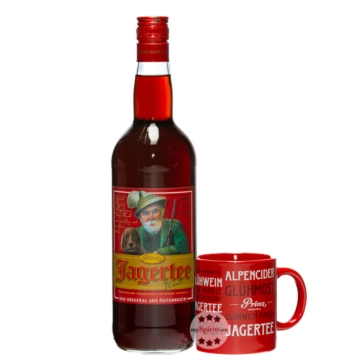 Prinz Jagertee Kräuter inklusive Prinz Jagertee-Tasse / 40 % Vol. / 1,0 Liter-Flasche
