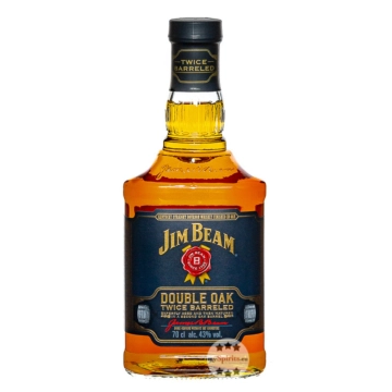 Jim Beam Double Oak Twice Barreled Bourbon Whiskey / 43 % Vol. / 0,7 Liter-Flasche