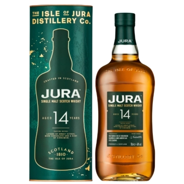 Jura 14 Jahre Single Malt Scotch Whisky / 40 % vol / 0,7 Liter-Flasche