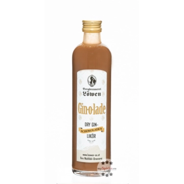 Löwen Gin-o-lade Schokoladenlikör mit Dry Gin / 25 % Vol. / 0,35 Liter-Flasche 