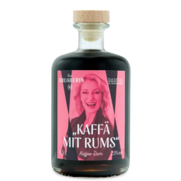 Lantenhammer Raritas Die Gruaberin "Kaffä mit Rums" Kaffeelikör mit Rum / 25 % vol / 0,5 Liter-Flasche