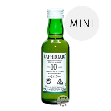 Laphroaig 10 Jahre Islay Scotch Single Malt Whisky Miniatur / 40 % Vol. / 0,05 Liter