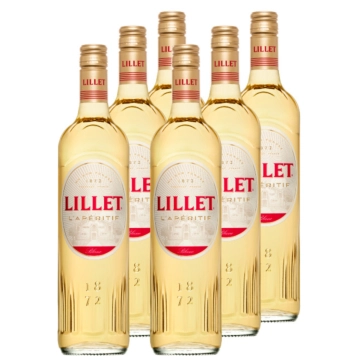 6 x Lillet Blanc Weinaperitif / 17 % vol / 6 x 0,75 Liter-Flasche