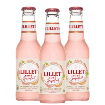 Lillet Rosé Grapefruit RTD 3er-Set / 10,3 % vol / 3 x 0,2 Liter-Flasche