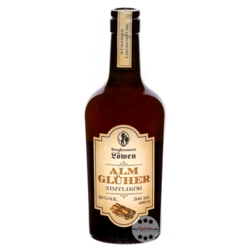Löwen Almglüher Zimtlikör / 30% Vol. / 0,5 Liter - Flasche